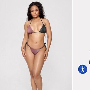 New Fabletics Yitty Collection Thong Bikini Swim Luxe NWT